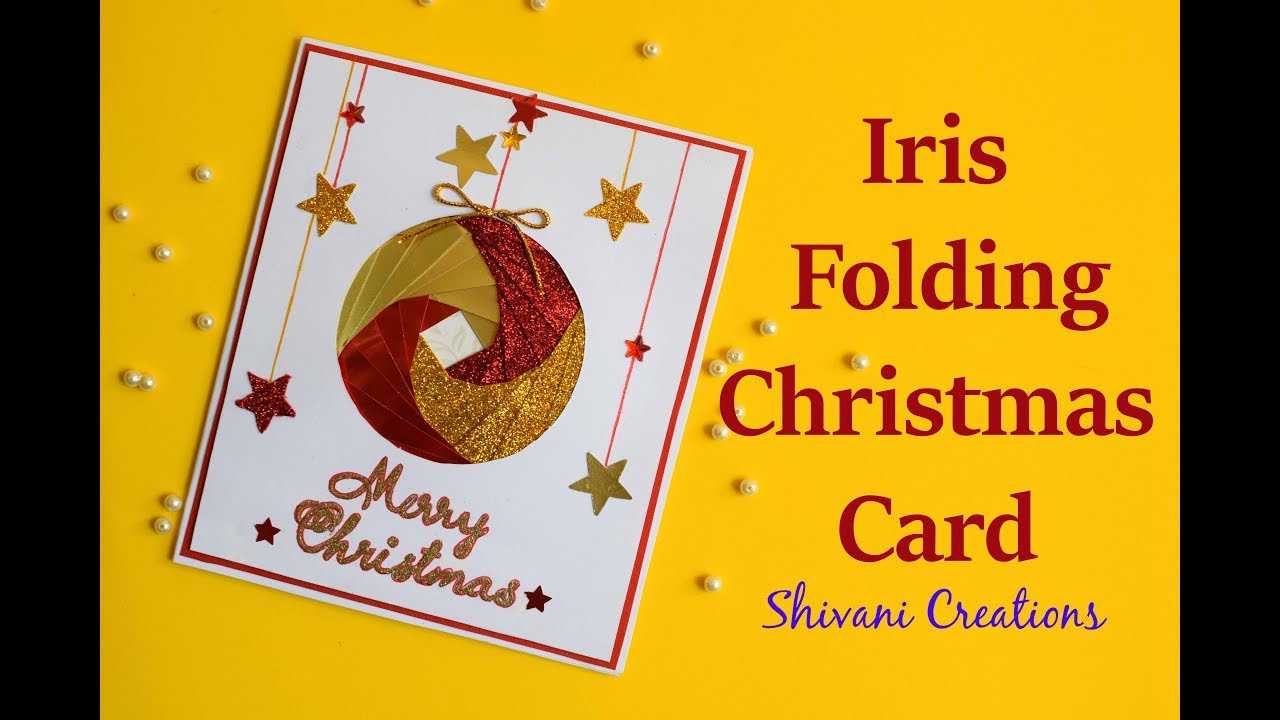 Iris Folding Christmas Ornament Card/ Handmade Greeting Card For Christmas Within Iris Folding Christmas Cards Templates