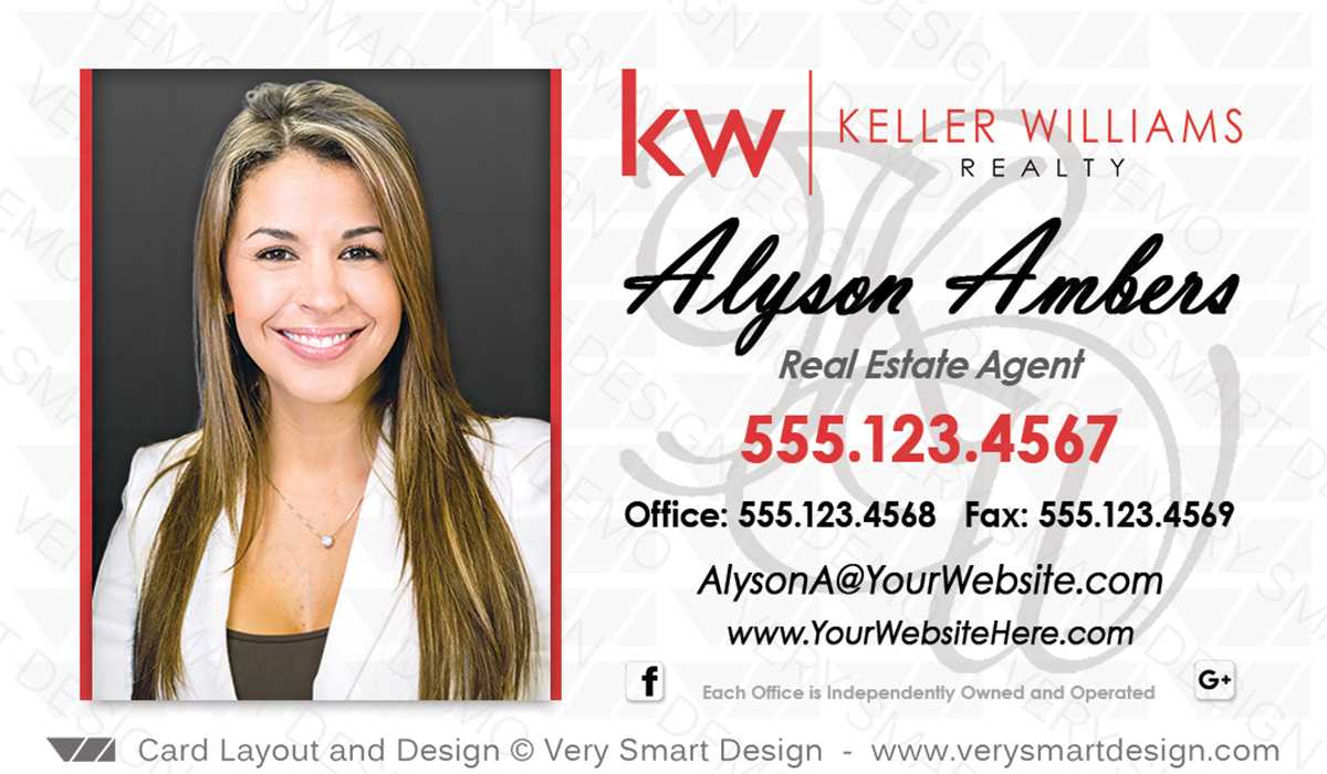 Keller Williams Realty Business Cards Templates For Kw Realtors 5D Within Keller Williams Business Card Templates