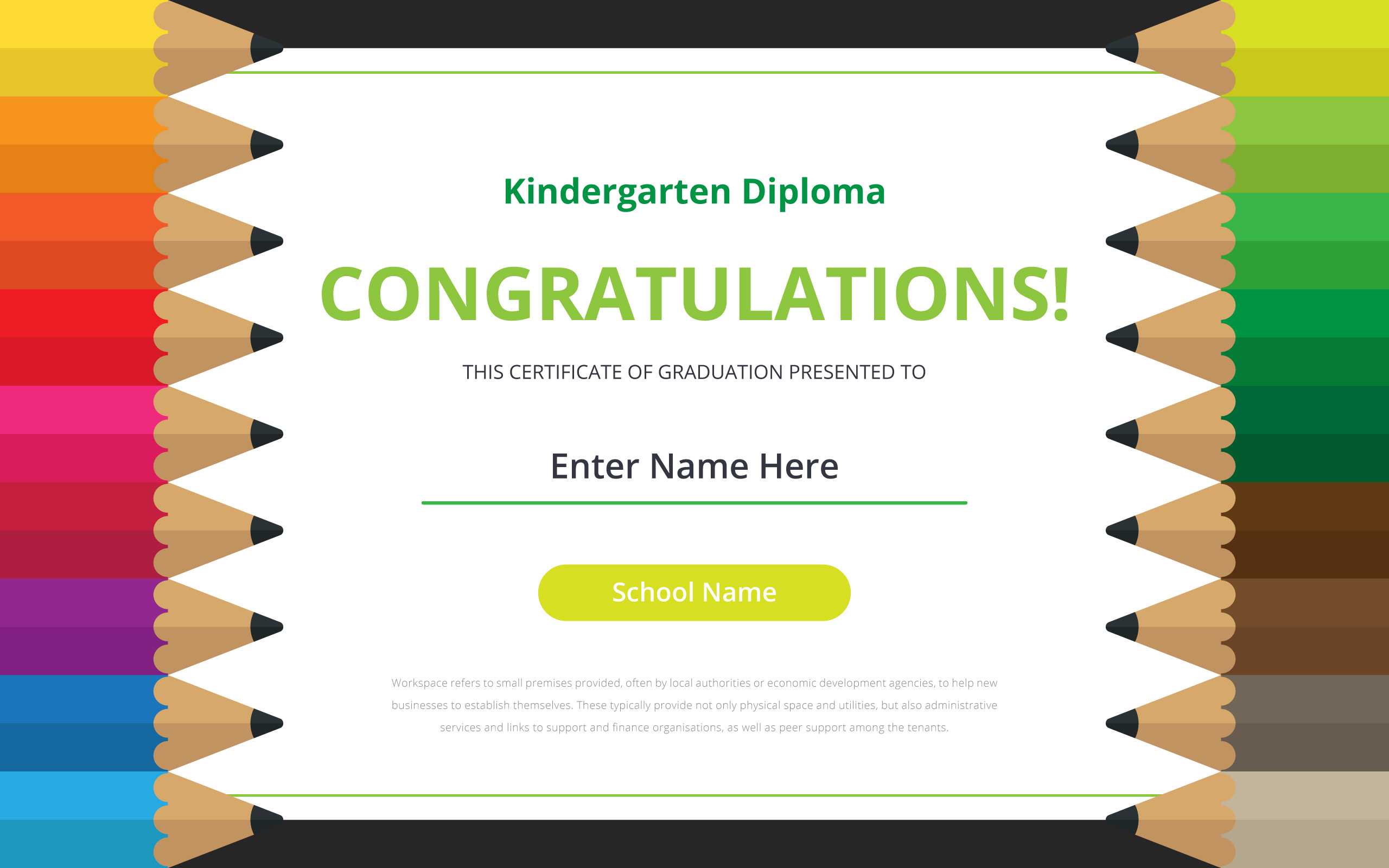 Kindergarten Diploma Certificate Template – Download Free Throughout Small Certificate Template