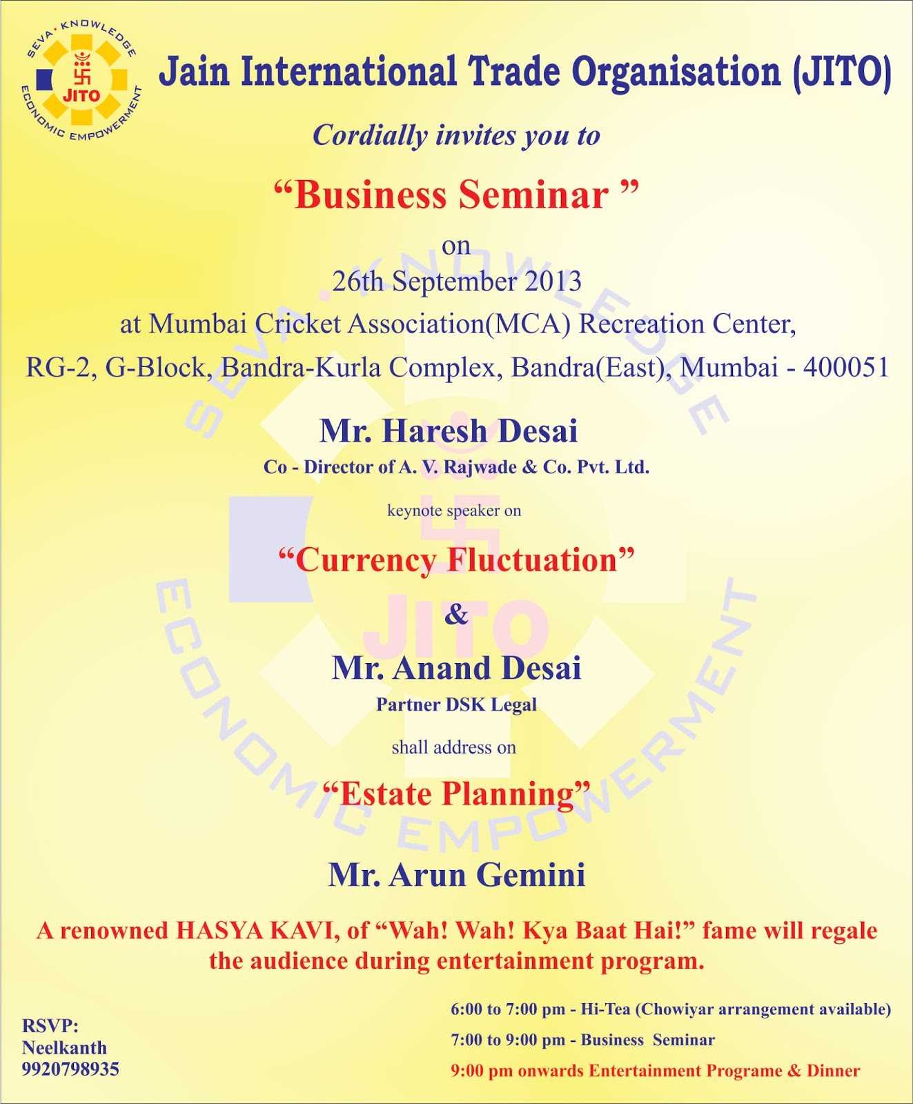 Kulasara: 25 Elegant Seminar Invitation Card Design Pertaining To Seminar Invitation Card Template