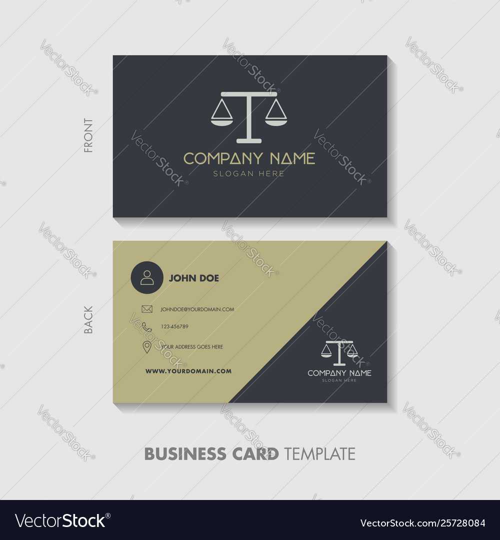 Lawyer Business Card Template Design Intended For Lawyer Business Cards Templates