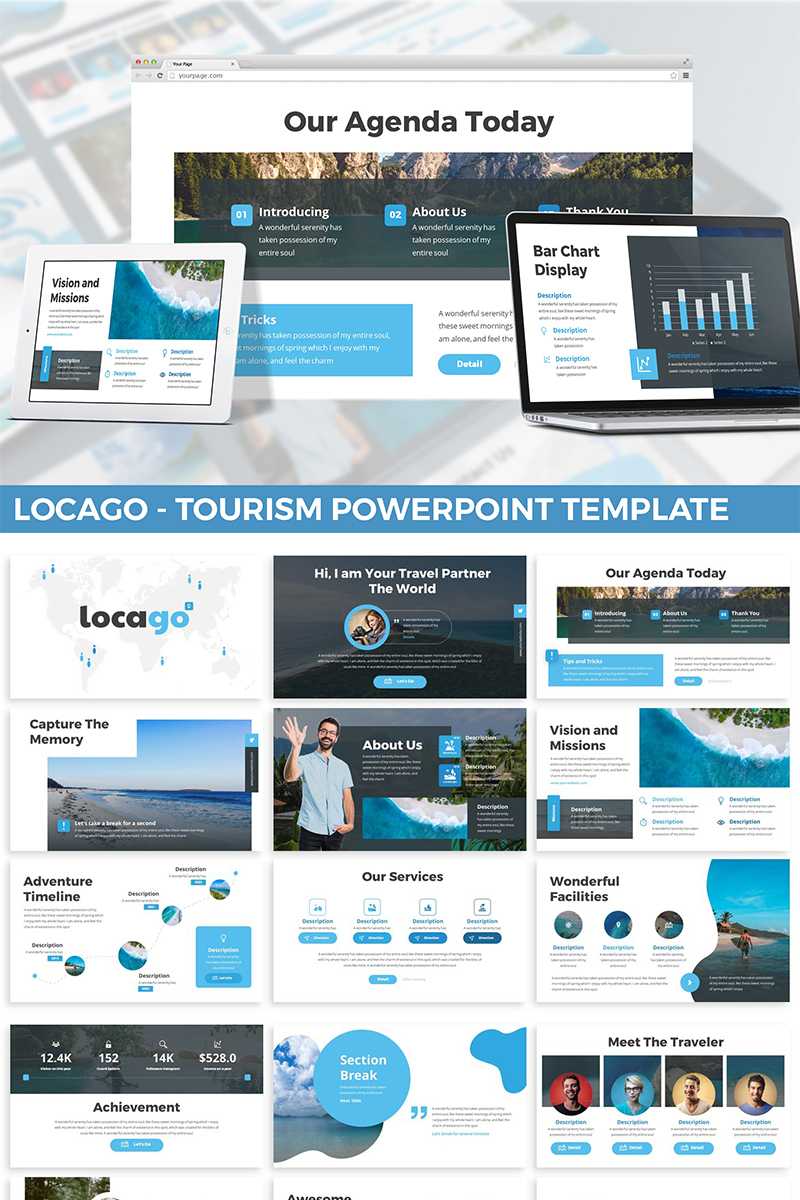 Locago – Tourism Powerpoint Template With Regard To Tourism Powerpoint Template