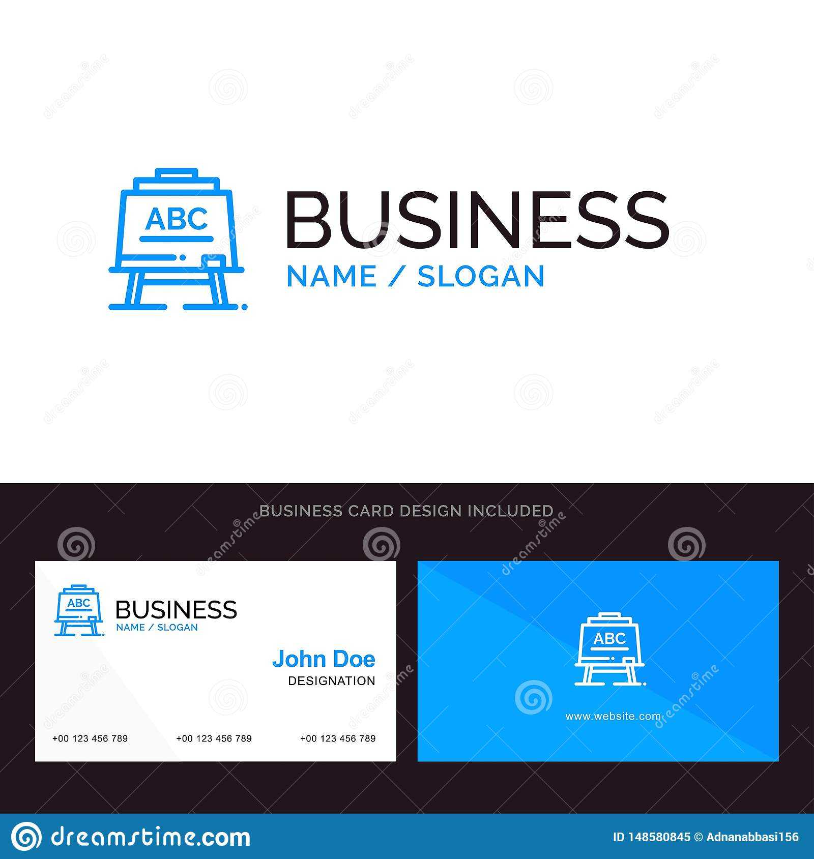 Logo And Business Card Template For Learning, Teacher, Abc In Teacher Id Card Template