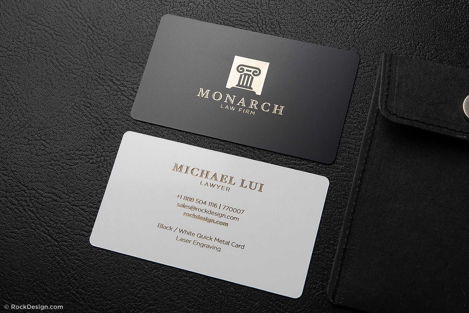 Luxury Metal Law Firm Free Black And White Business Card With Lawyer Business Cards Templates