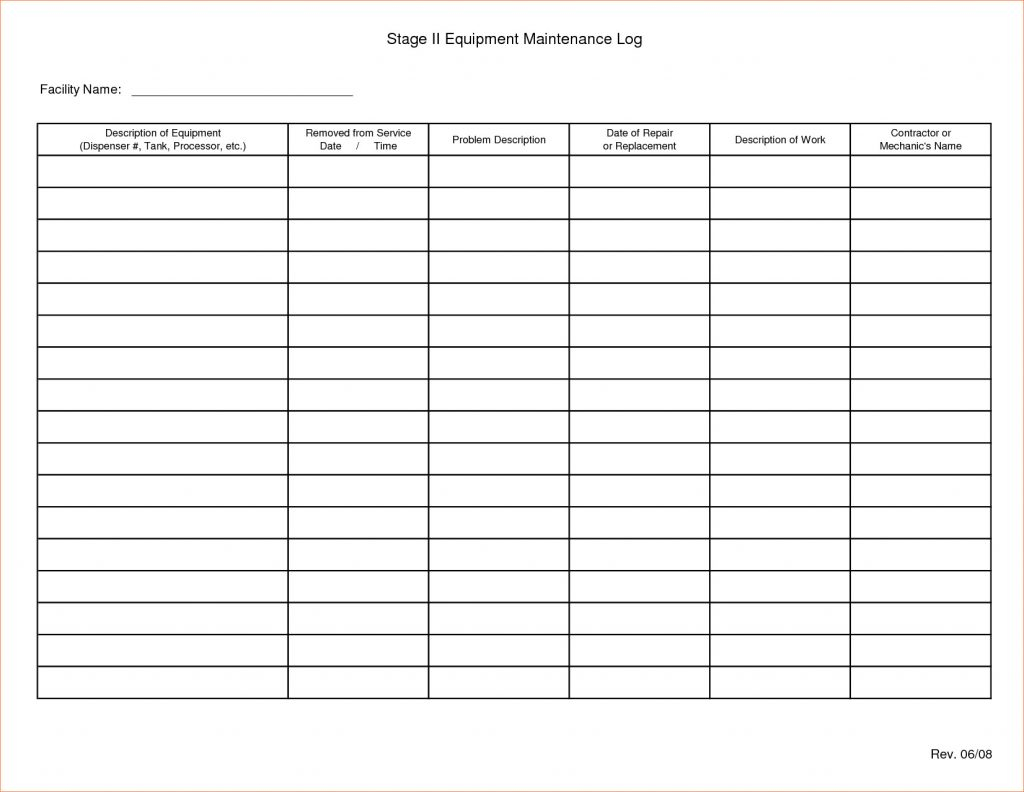 Maintenance Spreadsheet Template Repair Job Card Microsoft With Job Card Template Mechanic