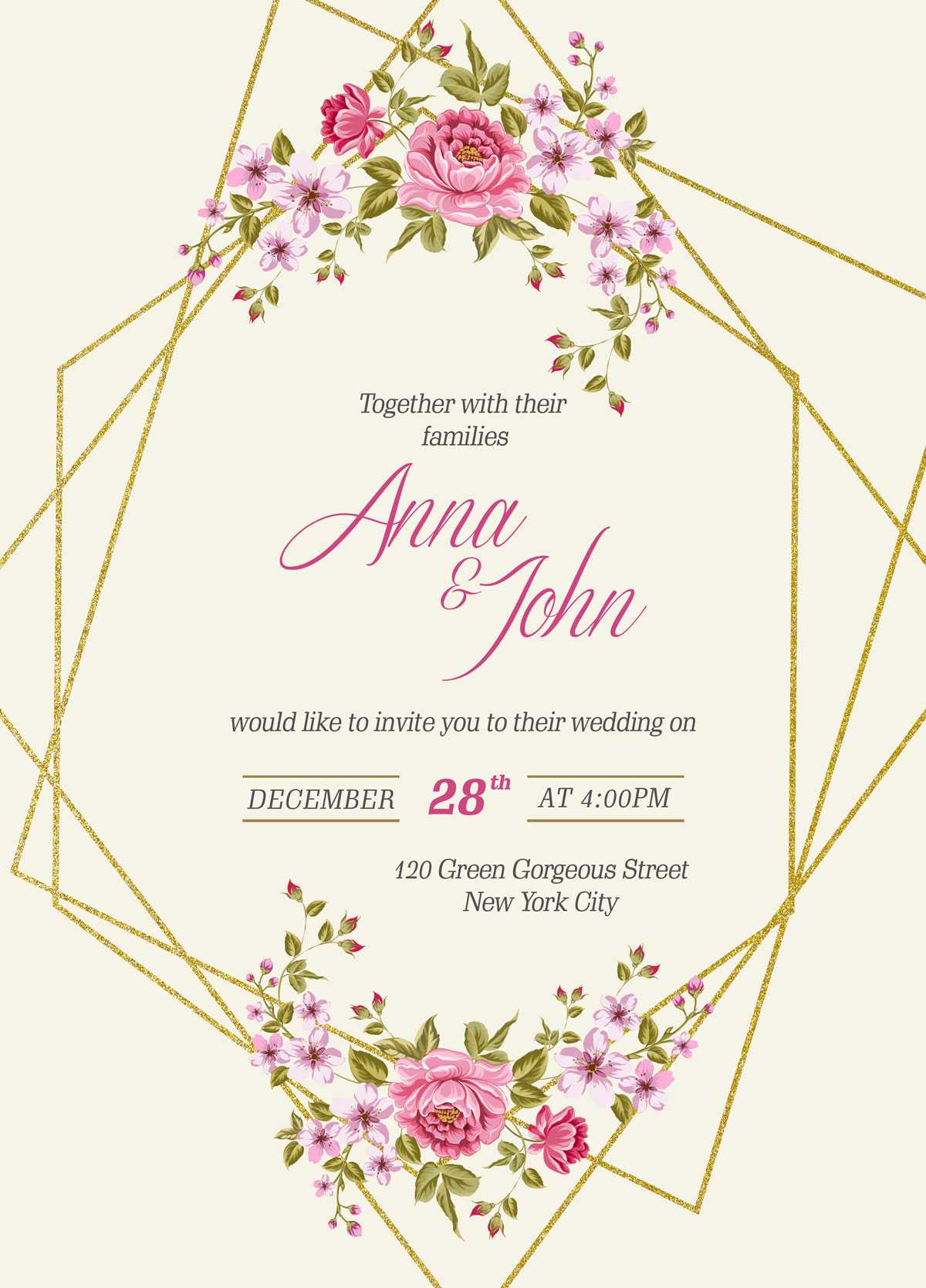 Marriage Invitation Card Template In 2019 Marriage Regarding Invitation Cards Templates For Marriage
