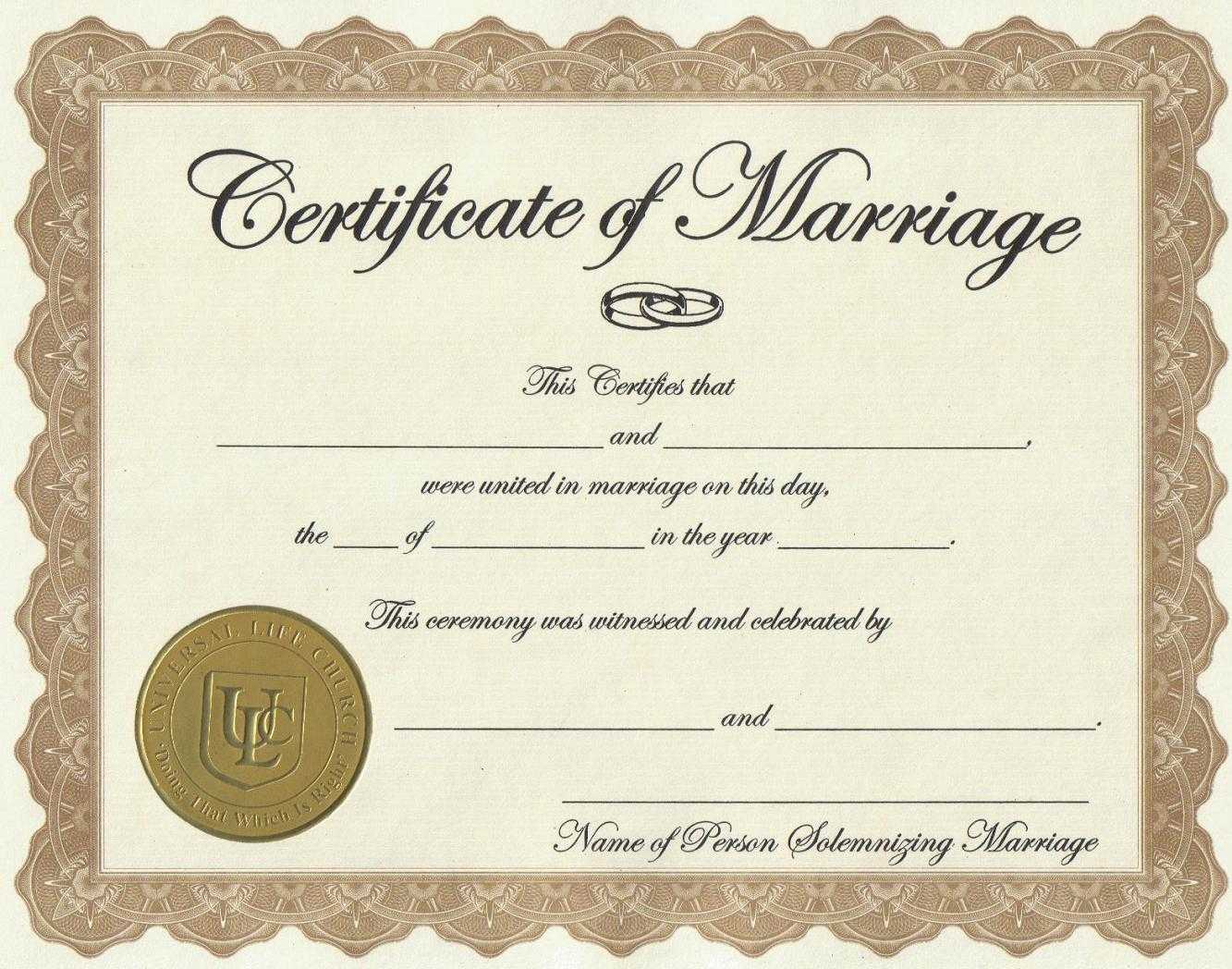 Marriage License Printable Achievement Certificate Template For Certificate Of License Template