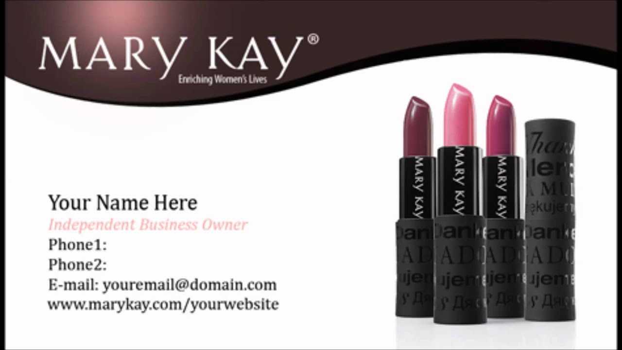 Mary Kay Business Cards Templates Throughout Mary Kay Business Cards Templates Free