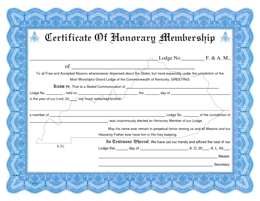 Membership Certificate Template | Certificate Templates Inside Llc Membership Certificate Template