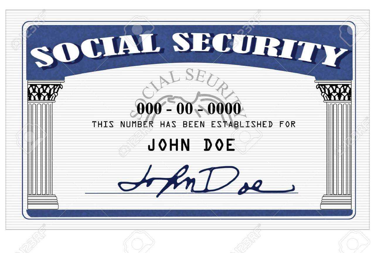 Mock Up Of A Social Security Card Done In Photoshop In Social Security Card Template Photoshop