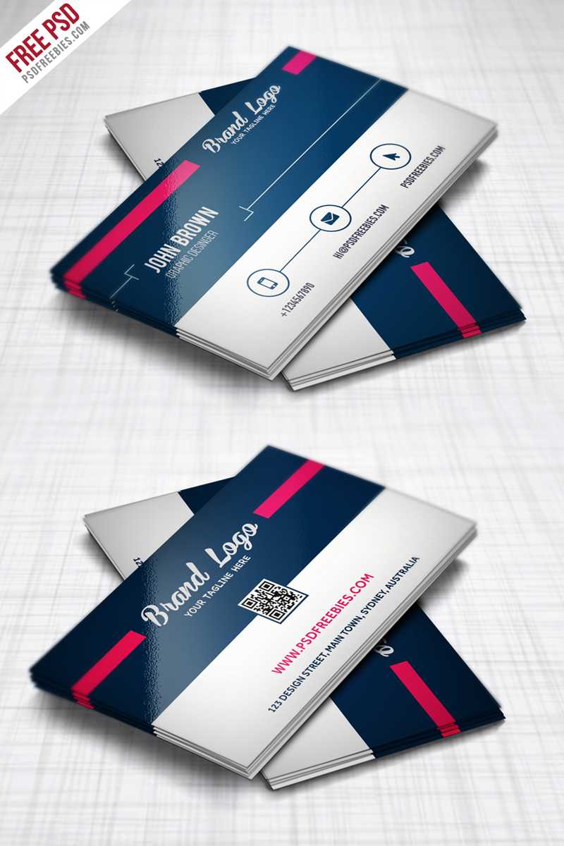 Modern Business Card Design Template Free Psd – Uxfree Pertaining To Web Design Business Cards Templates