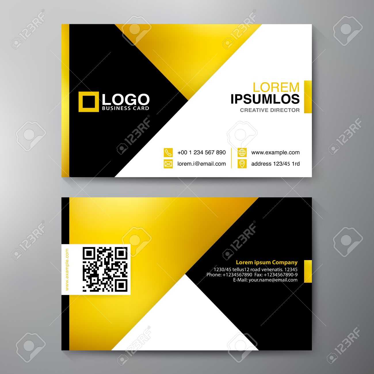 Modern Business Card Design Template. Vector Illustration Regarding Modern Business Card Design Templates