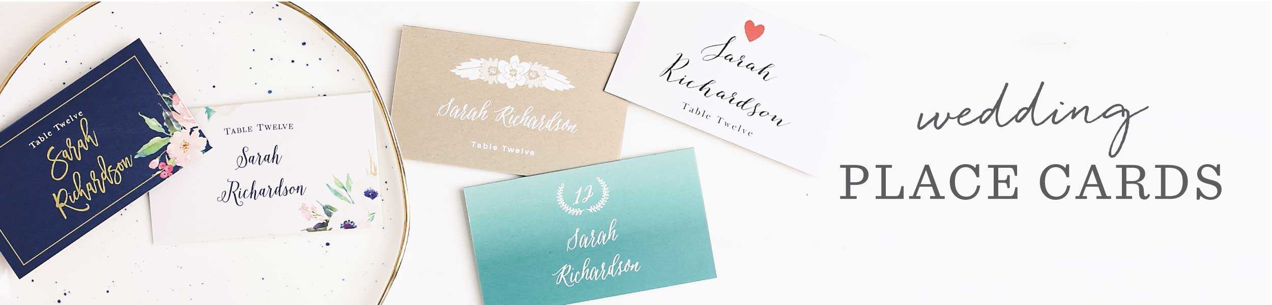 Modern Calligraphy Clear Place Cards Pertaining To Wedding Place Card Template Free Word