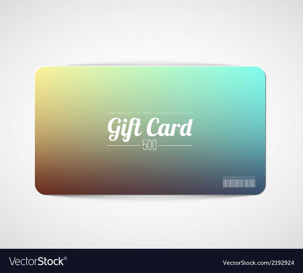 Modern Simple Gift Card Template Inside Gift Card Template Illustrator