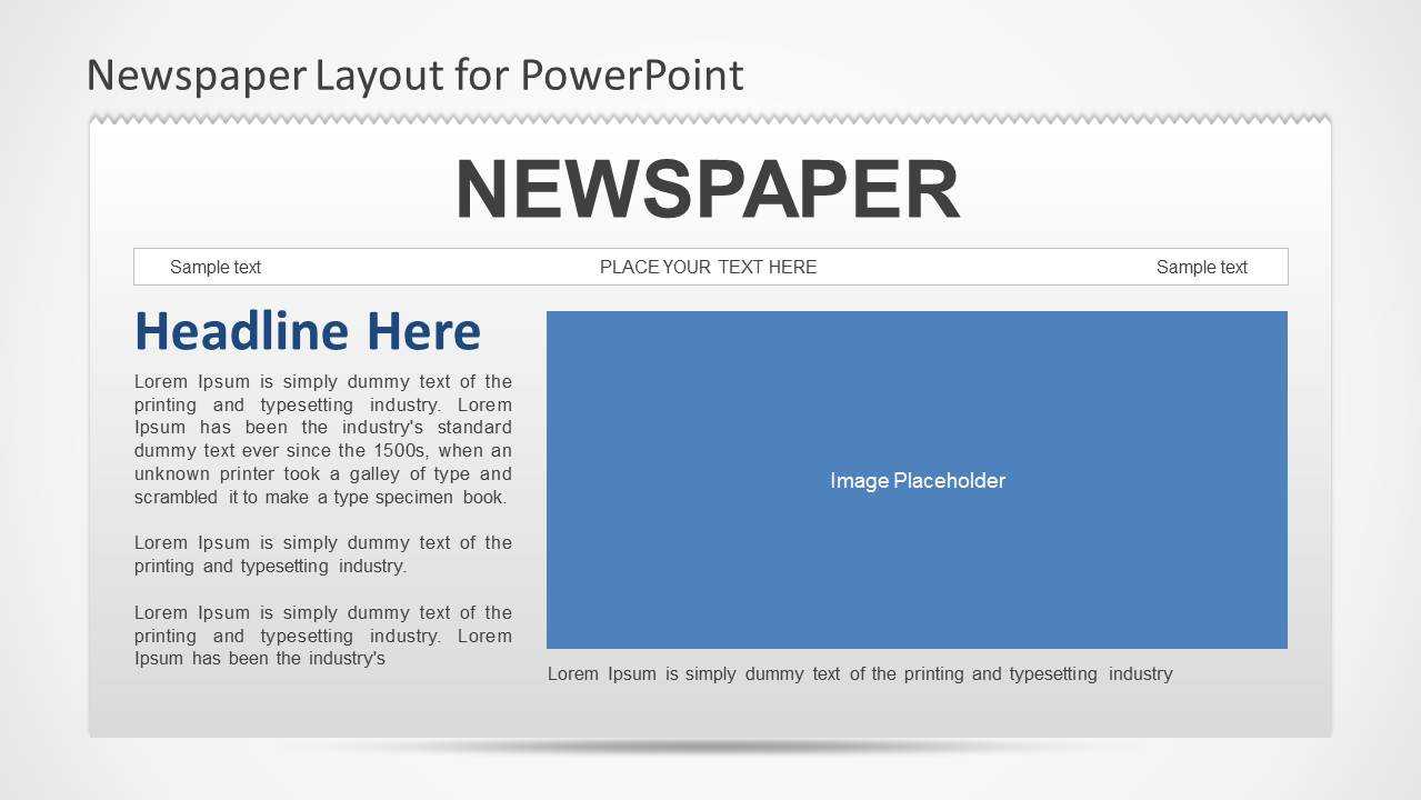 Newspaper Powerpoint Template Inside Newspaper Template For Powerpoint