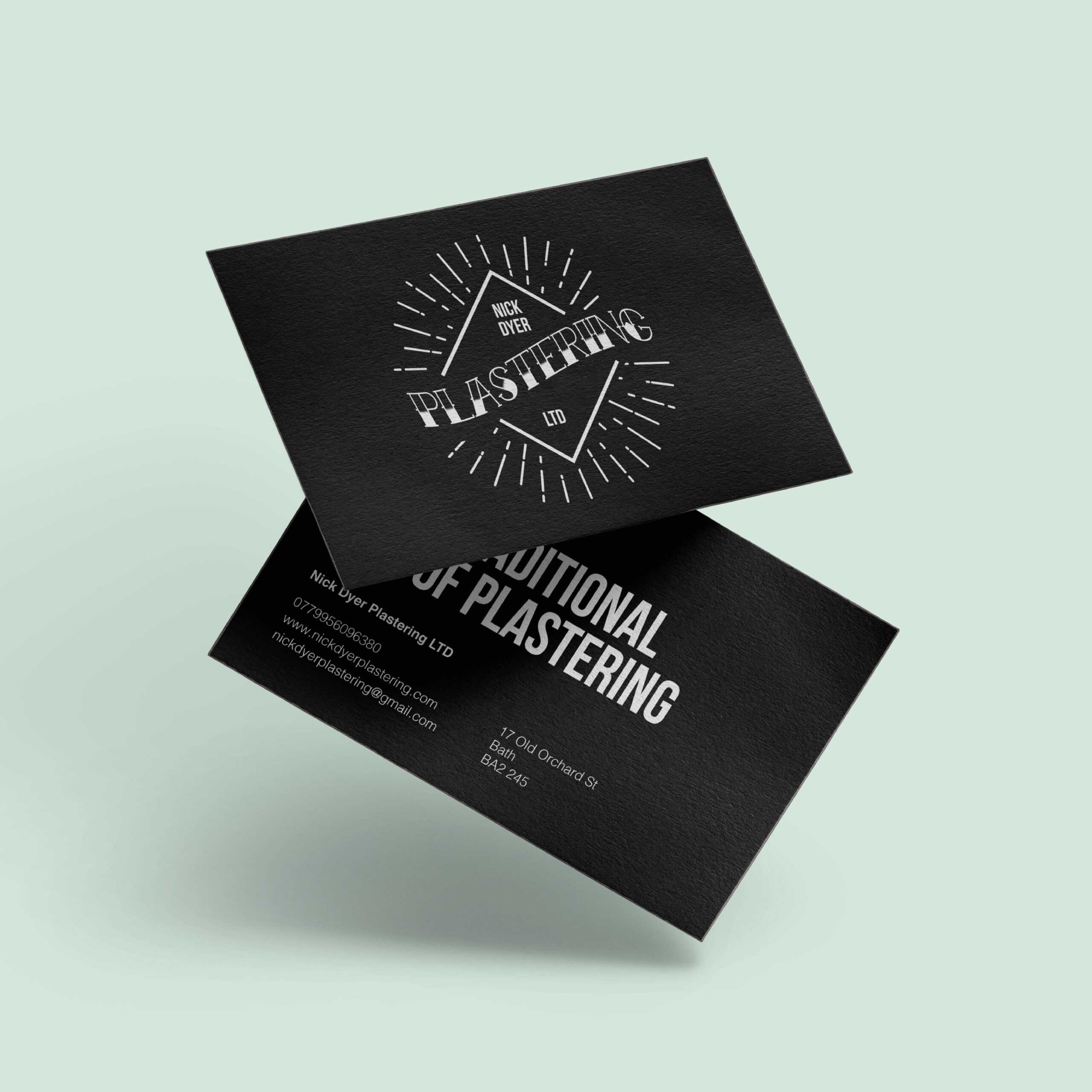 Nick Dyer Plastering | Createdjasmine Throughout Plastering Business Cards Templates