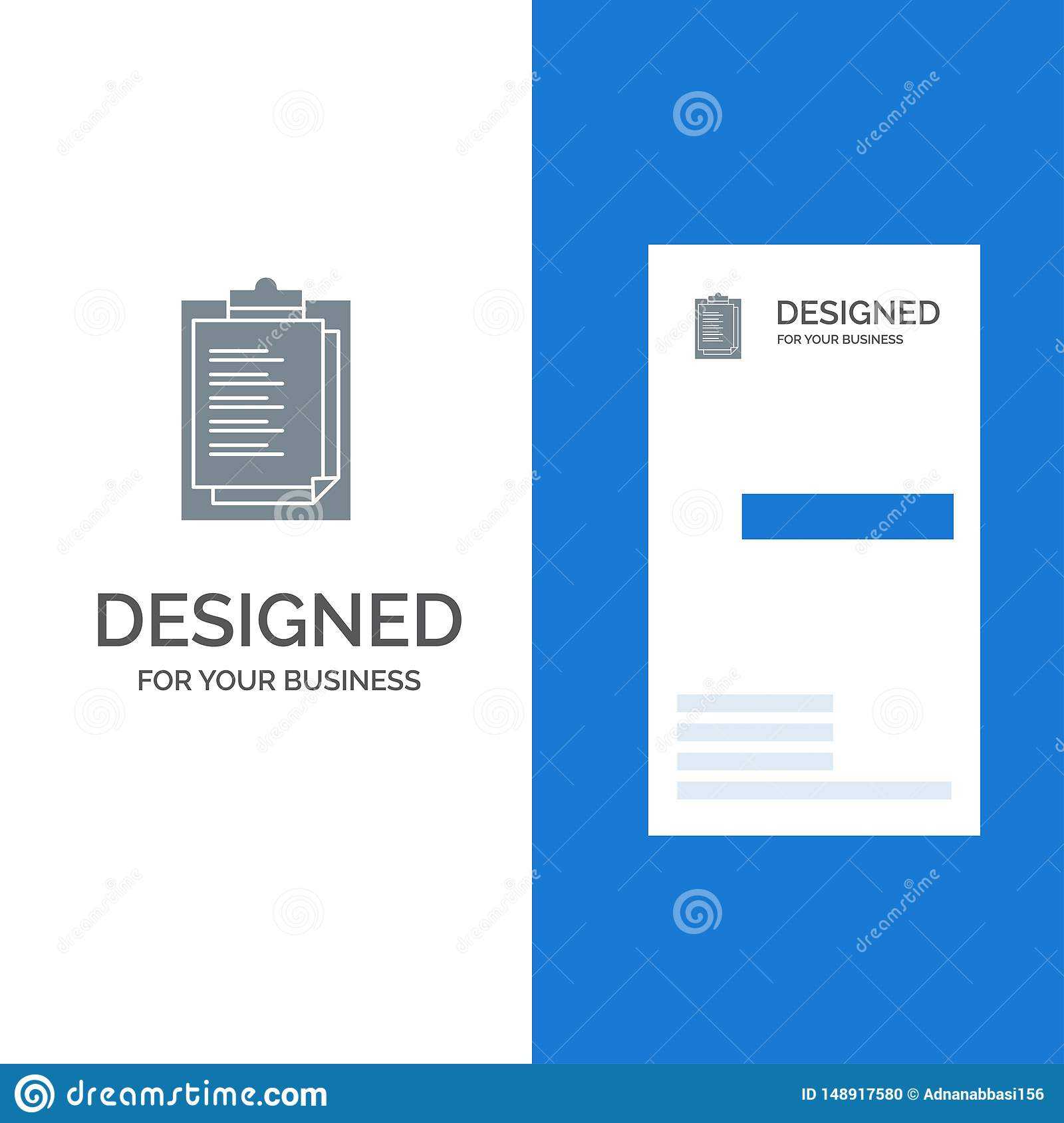 Notepad, Report Card, Result, Presentation Grey Logo Design In Result Card Template