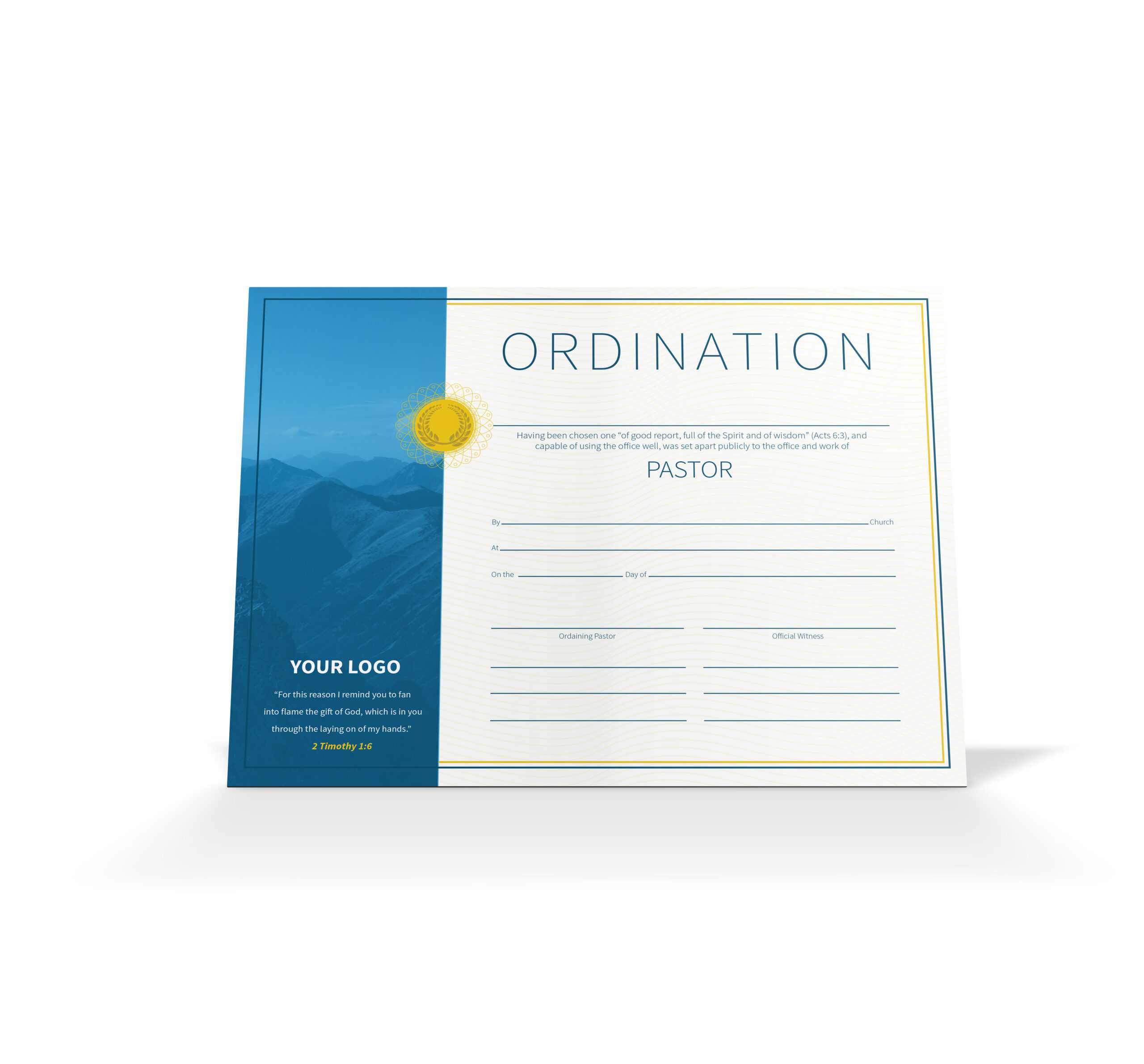 Pastor Ordination Certificate – Vineyard Digital Membership In Free Ordination Certificate Template