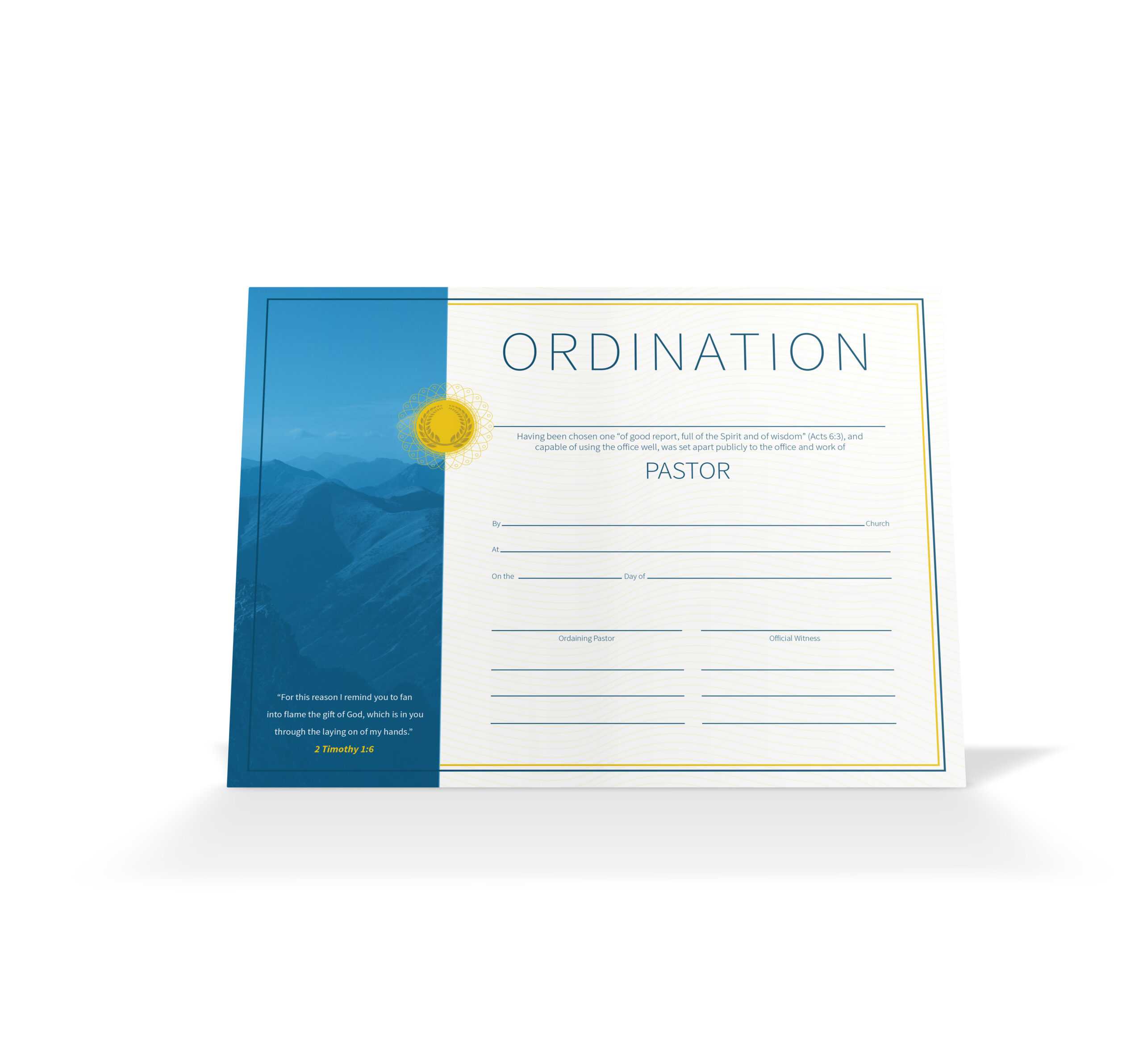 Pastor Ordination Certificate – Vineyard Digital Membership With Regard To Ordination Certificate Templates