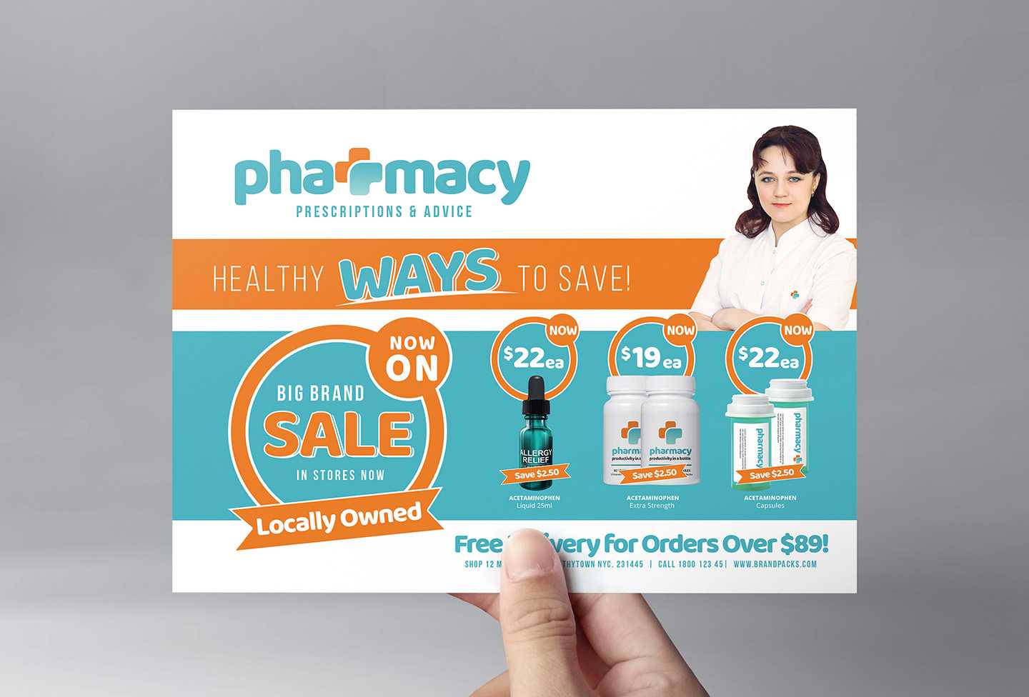 Pharmacy Flyer Template – Psd, Ai & Vector – Brandpacks Within Pharmacy Brochure Template Free