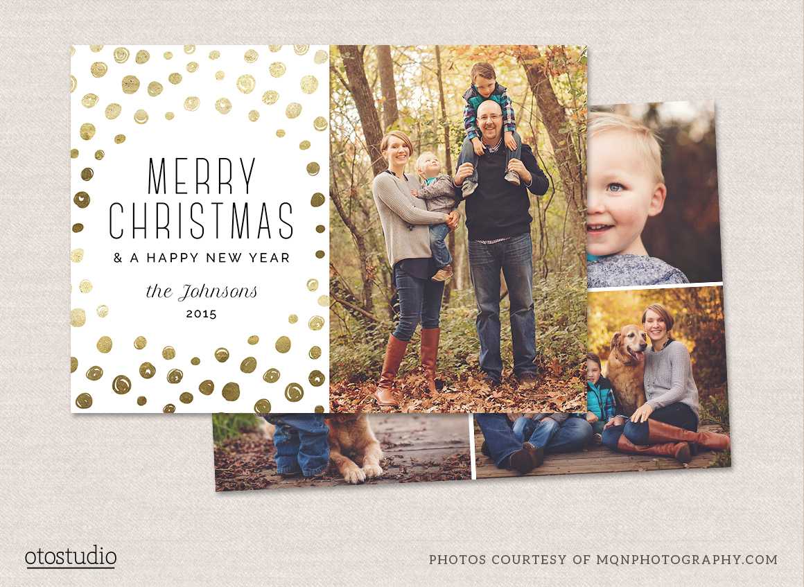 Photoshop Christmas Card Templates - Barati.ald2014 Throughout Free Photoshop Christmas Card Templates For Photographers