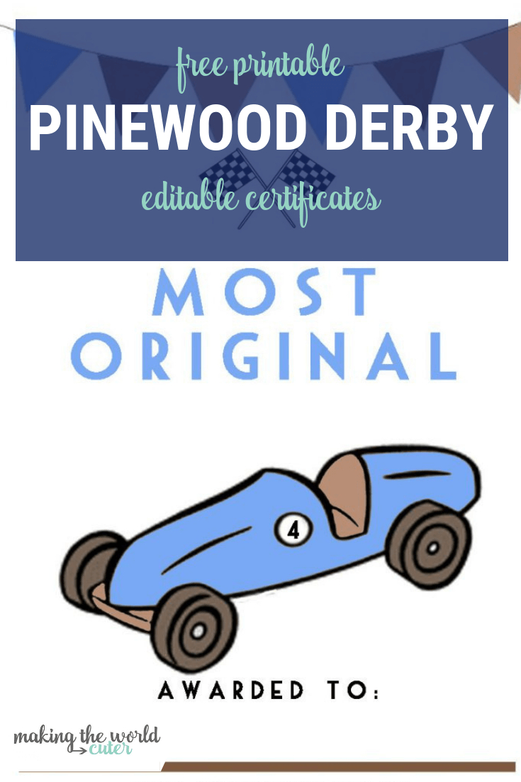 Pinewood Derby Certificates With Regard To Pinewood Derby Certificate Template