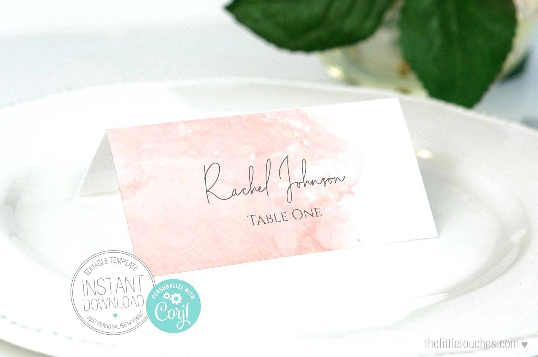 Place Setting Card Template – Bestawnings Pertaining To Place Card Setting Template