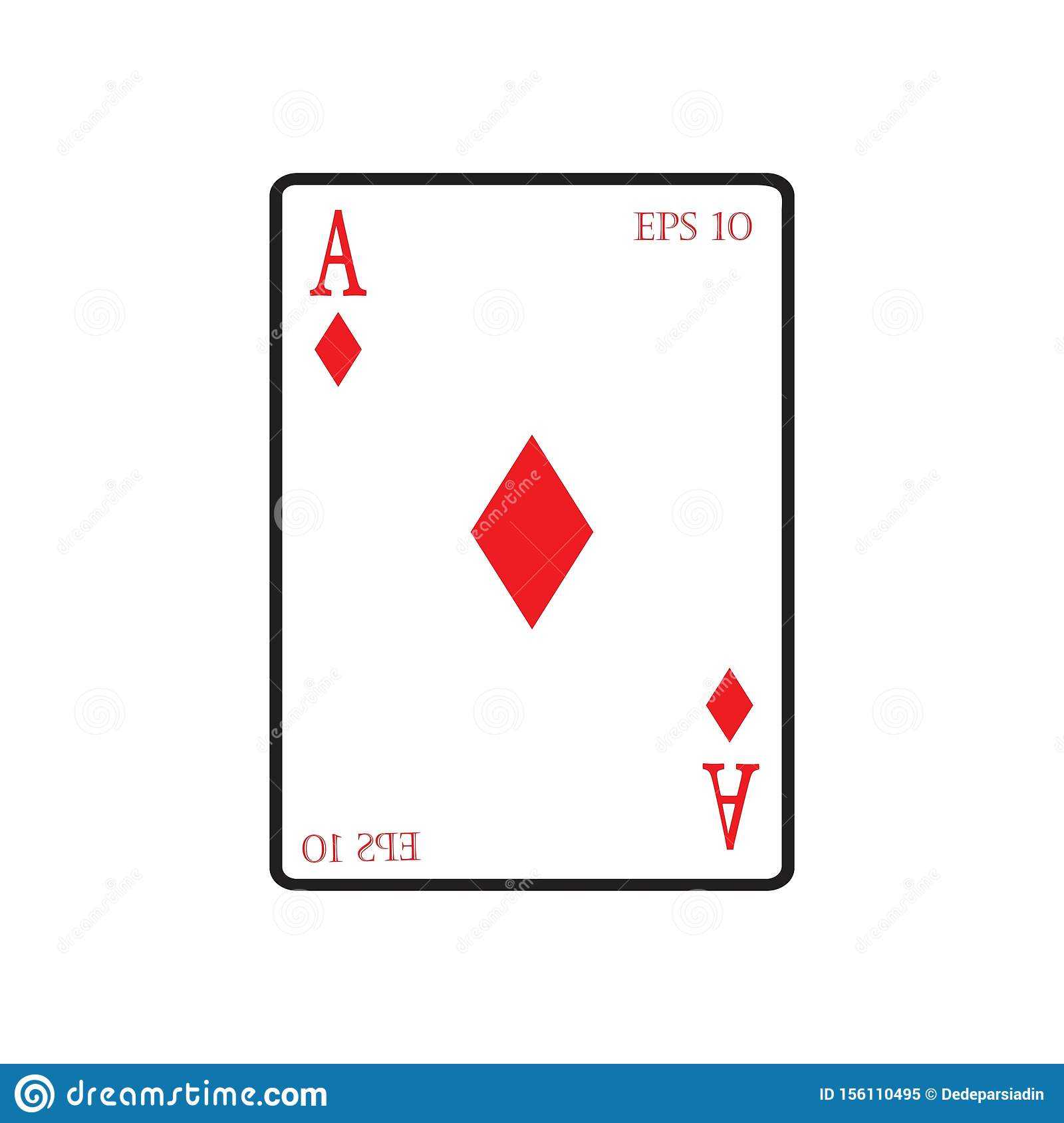 Playing Card Vector Icon Illustration Design Stock Vector For Playing Card Design Template