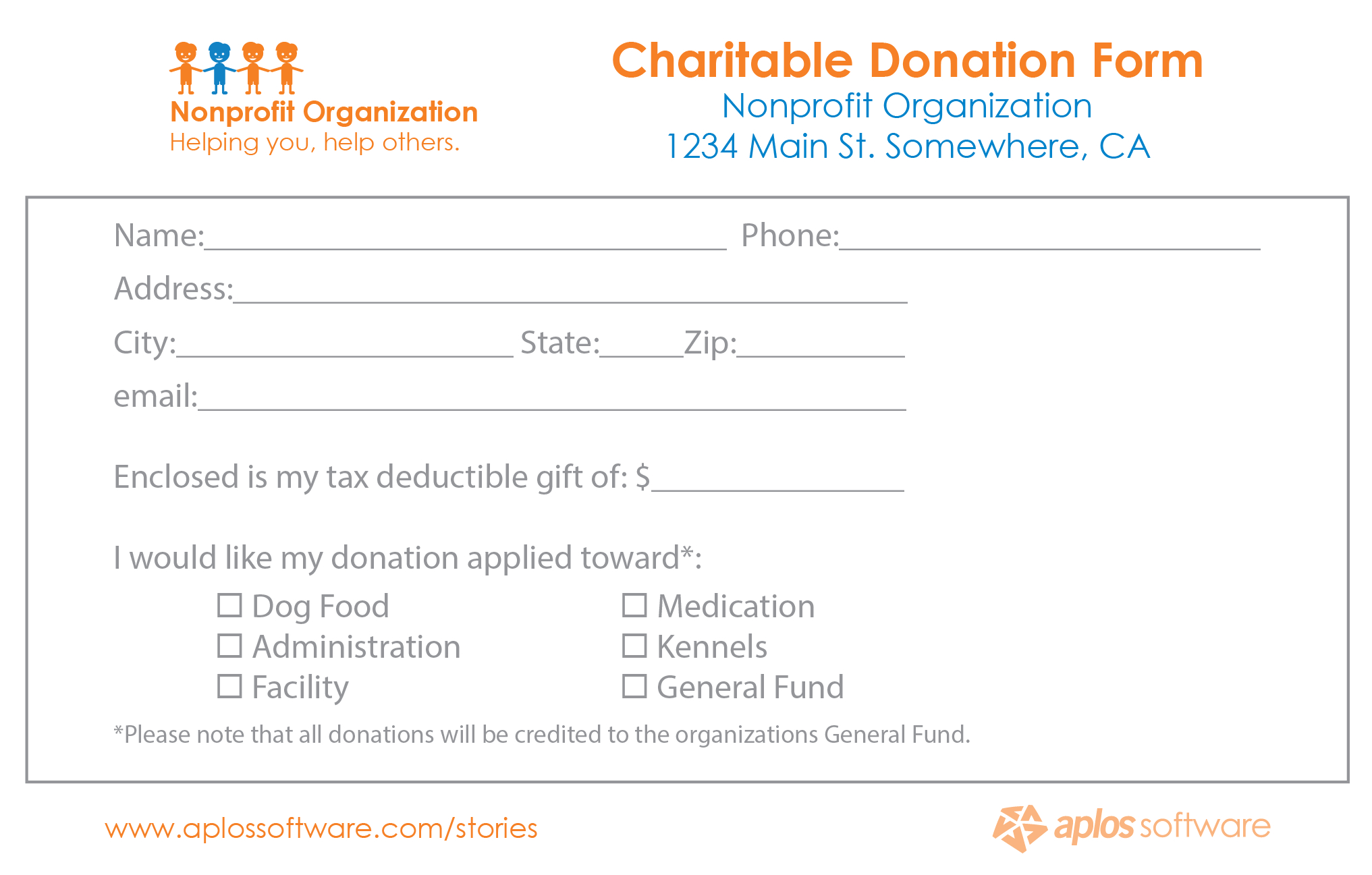 Pledge Donation - Karan.ald2014 Throughout Fundraising Pledge Card Template