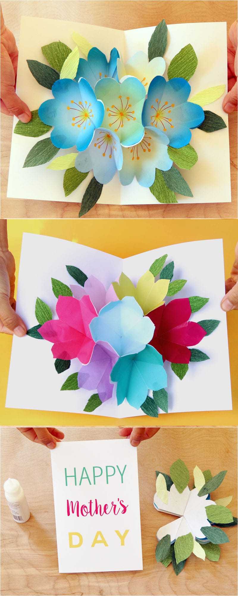 Pop Up Flowers Diy Printable Mother's Day Card – A Piece Of Throughout Printable Pop Up Card Templates Free