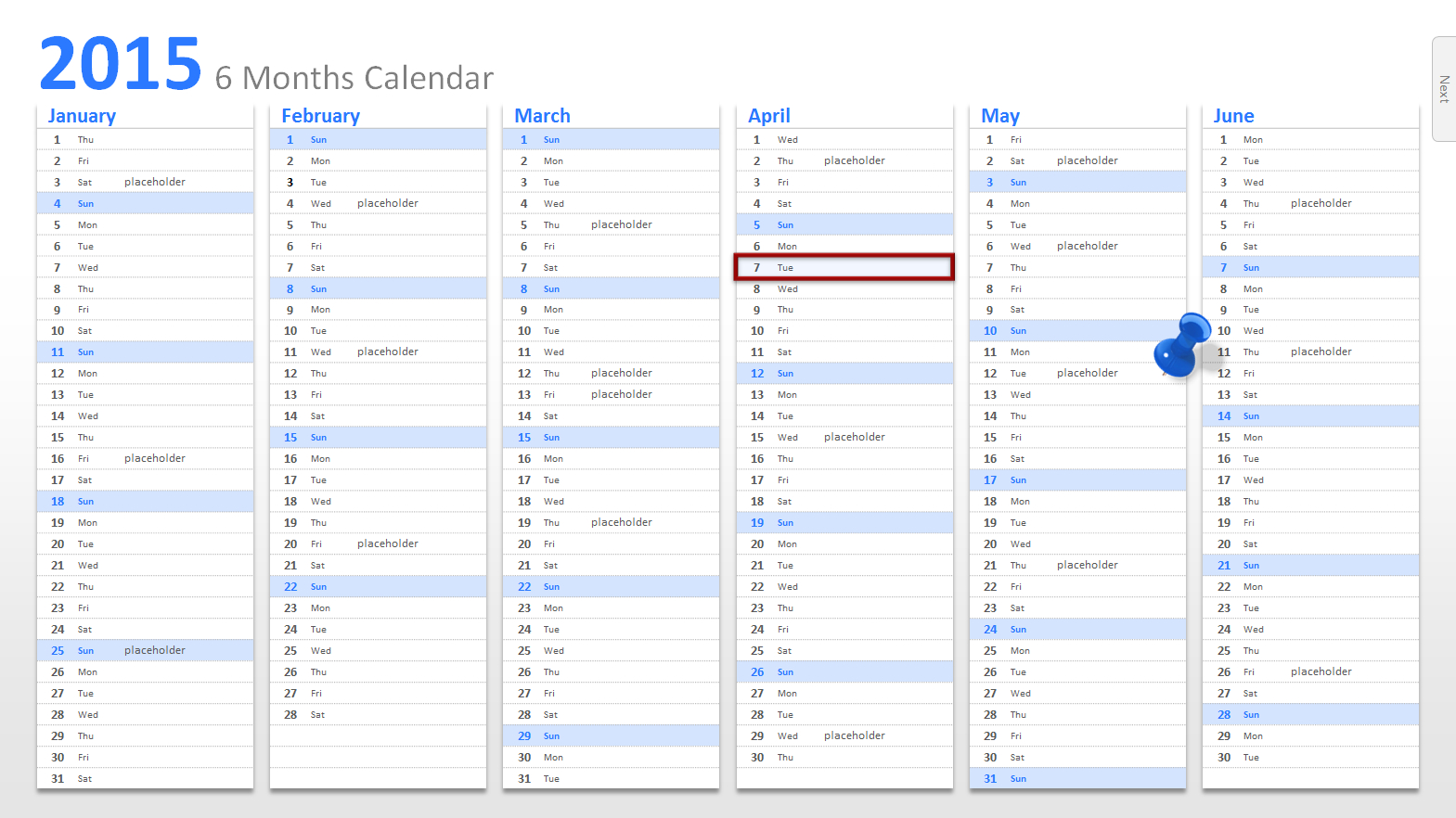 Powerpoint Calendar: The Perfect Start For 2015 With Powerpoint Calendar Template 2015
