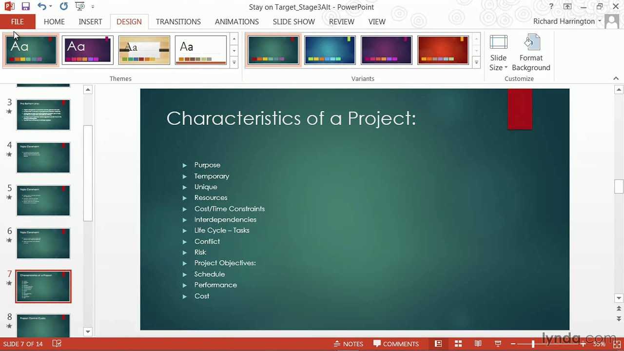 Powerpoint Tutorial: How To Change Templates And Themes | Lynda Regarding Change Template In Powerpoint