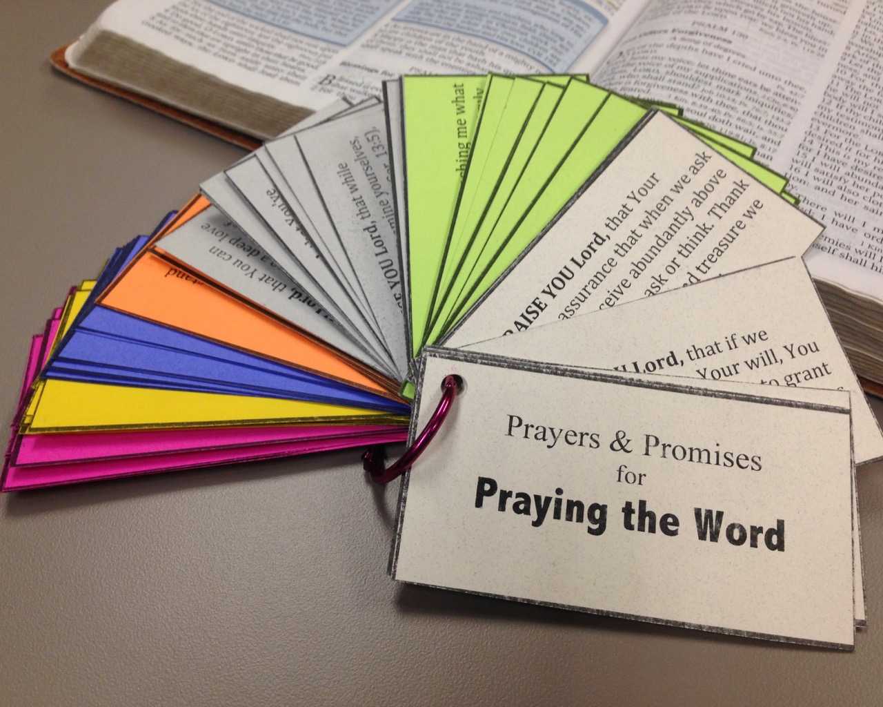Praying The Word: Prayer & Promise Cards | Revival & Reformation Intended For Prayer Card Template For Word