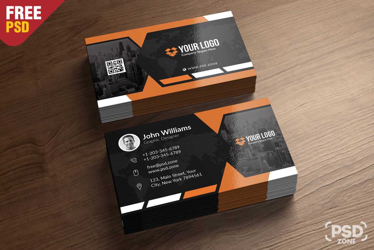 Premium Business Card Templates Free Psd – Psd Zone In Visiting Card Psd Template