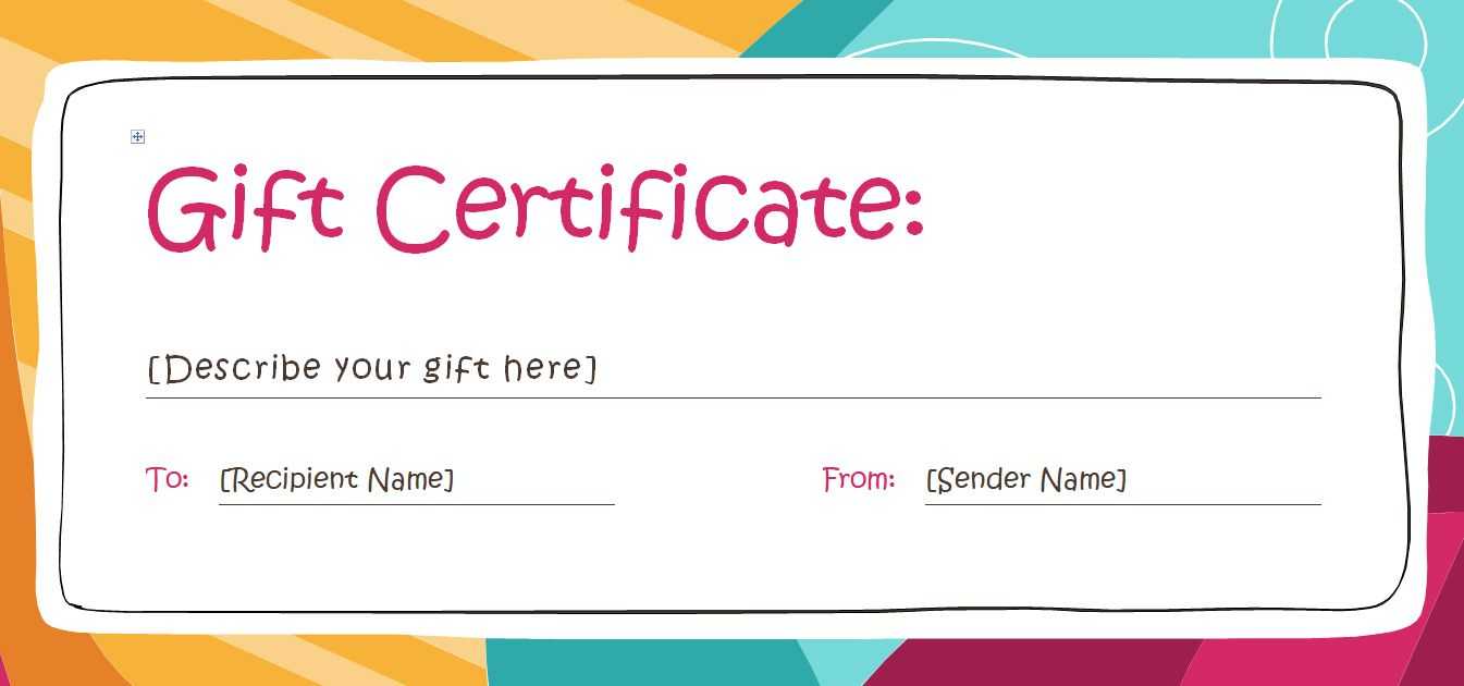 Printable Gift Coupon Templates Free – Karati.ald2014 With Regard To Homemade Gift Certificate Template