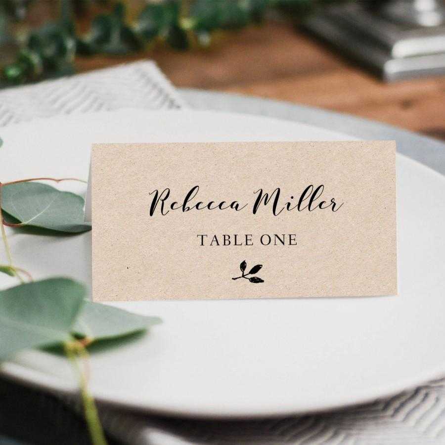 Printable Place Cards, Place Card Template, Editable Place Intended For Printable Escort Cards Template