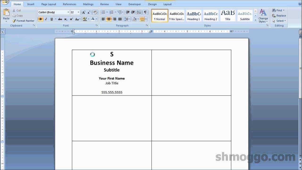 Printing Business Cards In Word | Video Tutorial Pertaining To Credit Card Size Template For Word