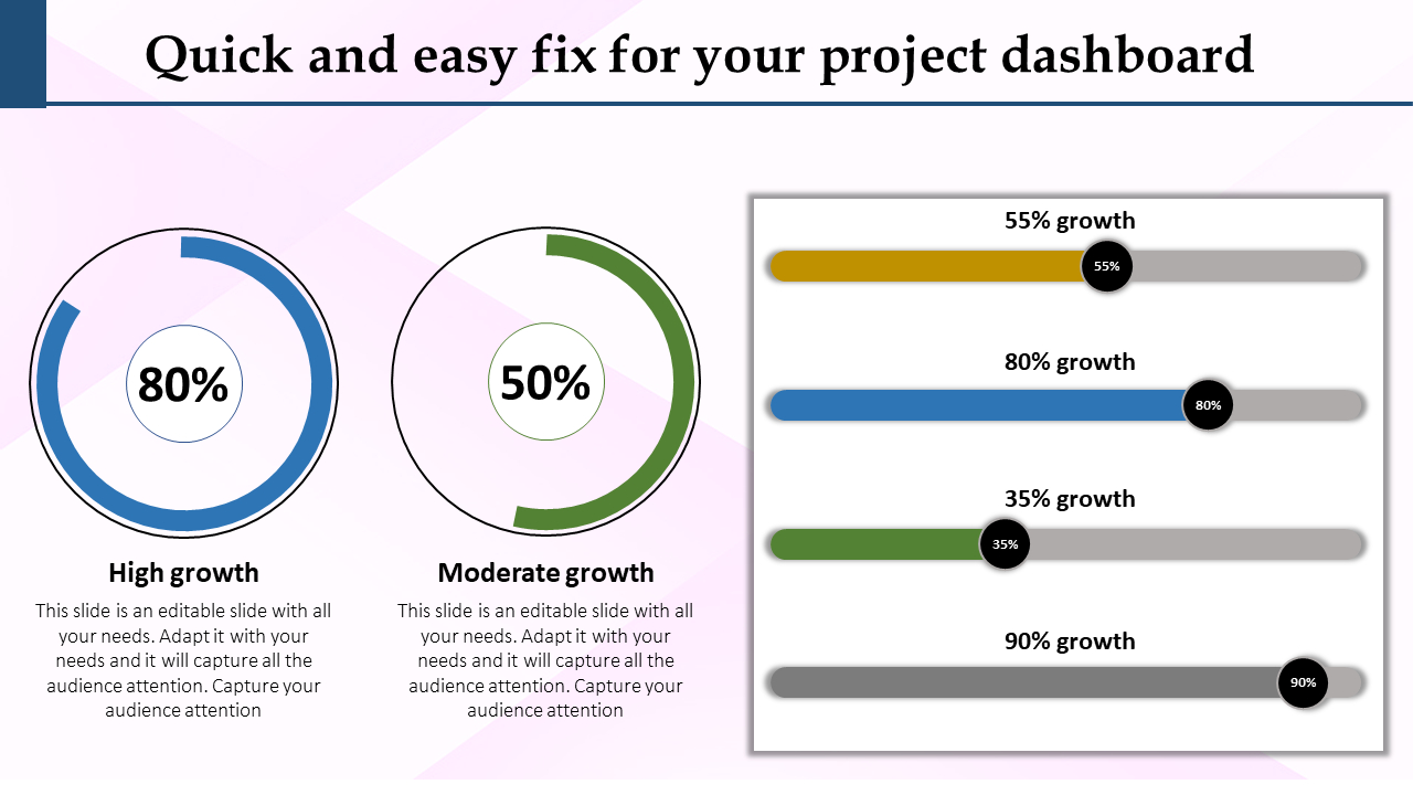 Project Dashboard Template Ppt Pertaining To Project Dashboard Template Powerpoint Free