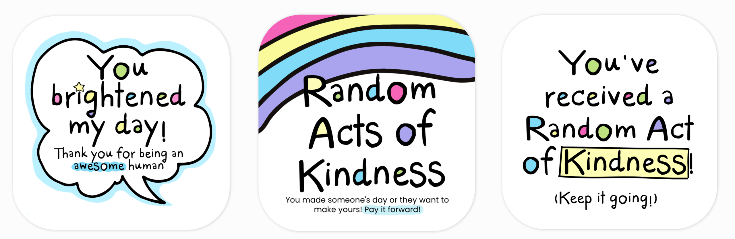 Random Acts Of Kindness Cards - Blessing Manifesting Pertaining To Random Acts Of Kindness Cards Templates