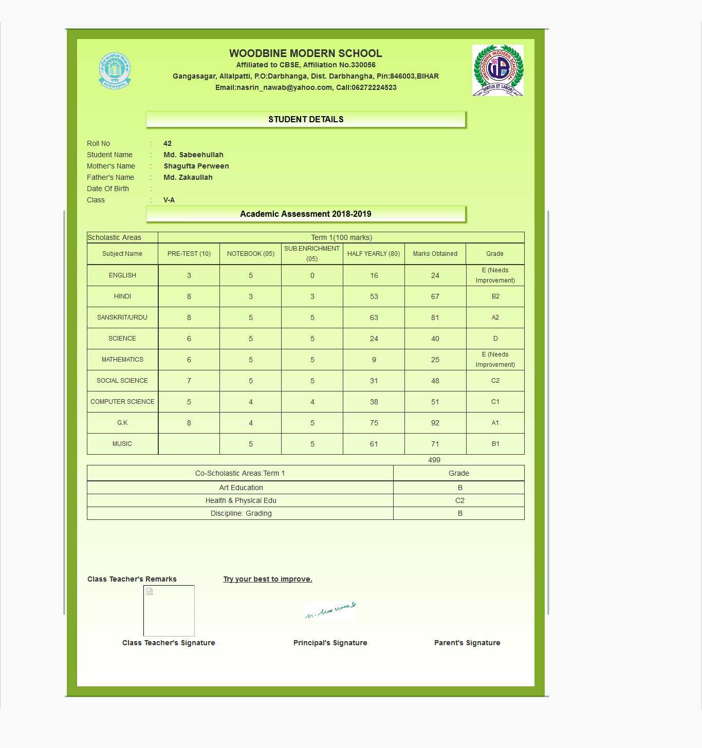 Report Card Generator Software, Student Report Card Within Fake College Report Card Template