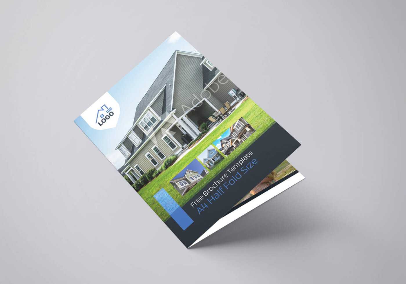 Residential Real Estate Half Fold Brochure Template Within Half Page Brochure Template
