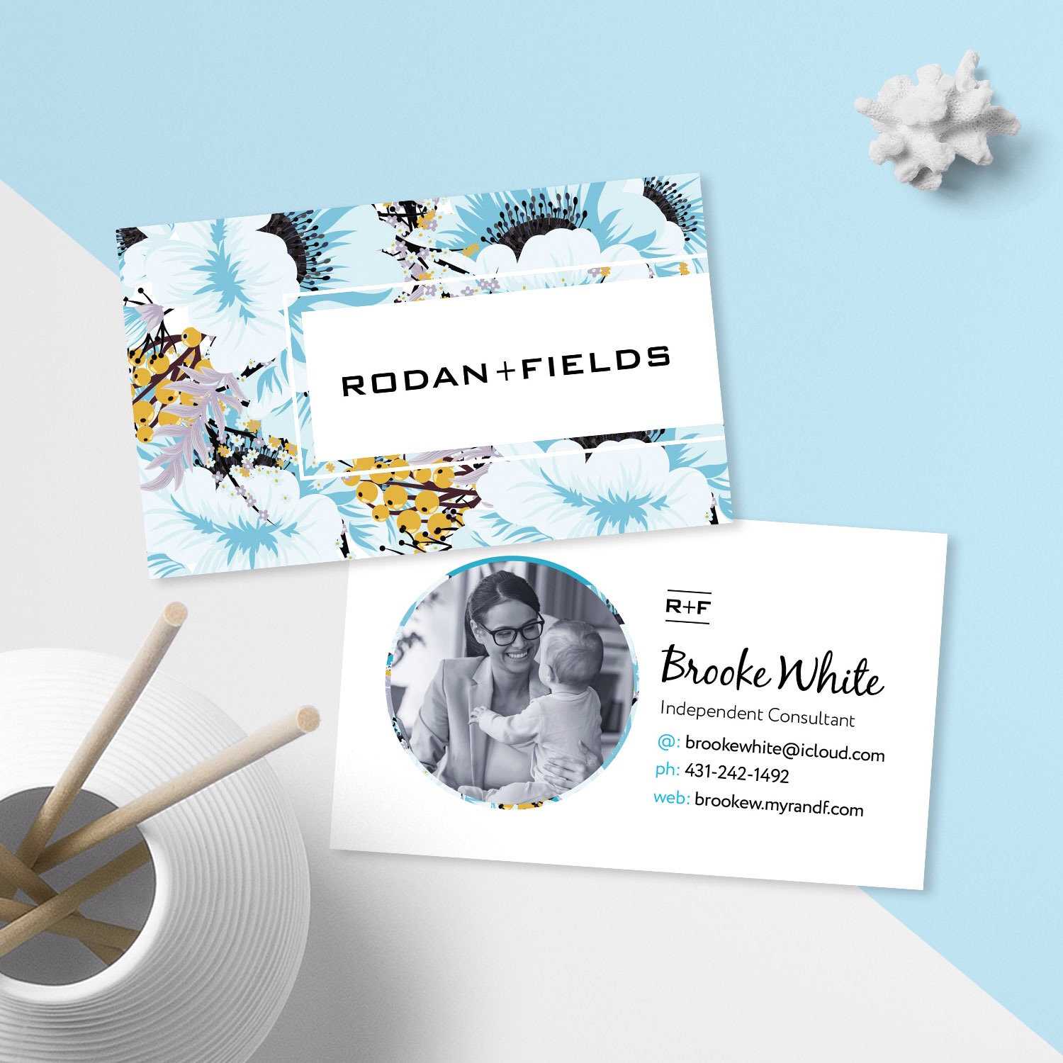 Rodan And Fields Business Cards With Photo, Randf Cards, Rf Consultant  Card, Skincare Business Cards, Digital Files, Personalized Regarding Rodan And Fields Business Card Template