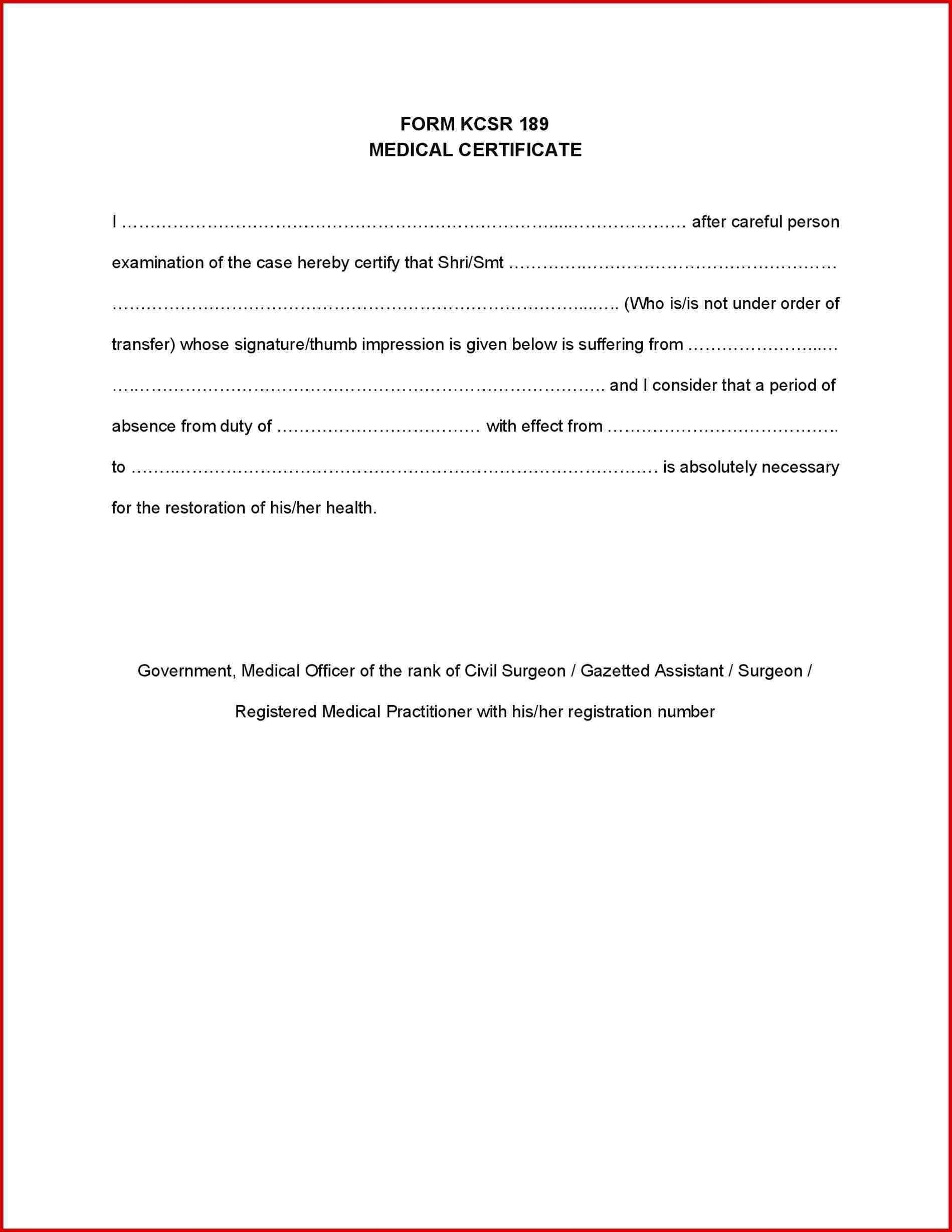 Sample Health Certificate – Barati.ald2014 Intended For Fake Medical Certificate Template Download