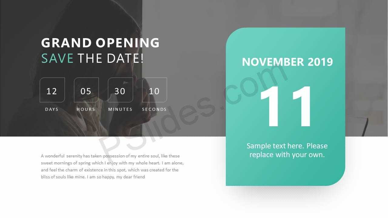 Save The Date Ppt Slide - Pslides Throughout Save The Date Powerpoint Template