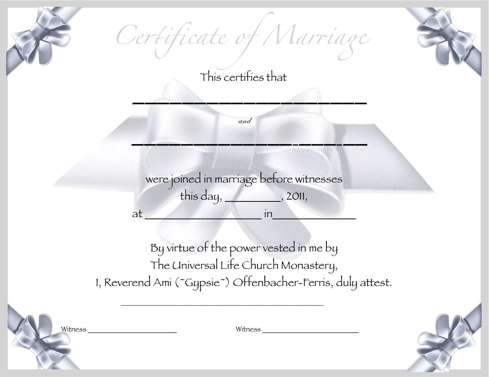 Seal Certified Editable Marriage Certificate Template Within Blank Marriage Certificate Template