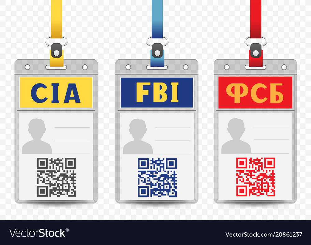 Security Service Badge Template Inside Spy Id Card Template