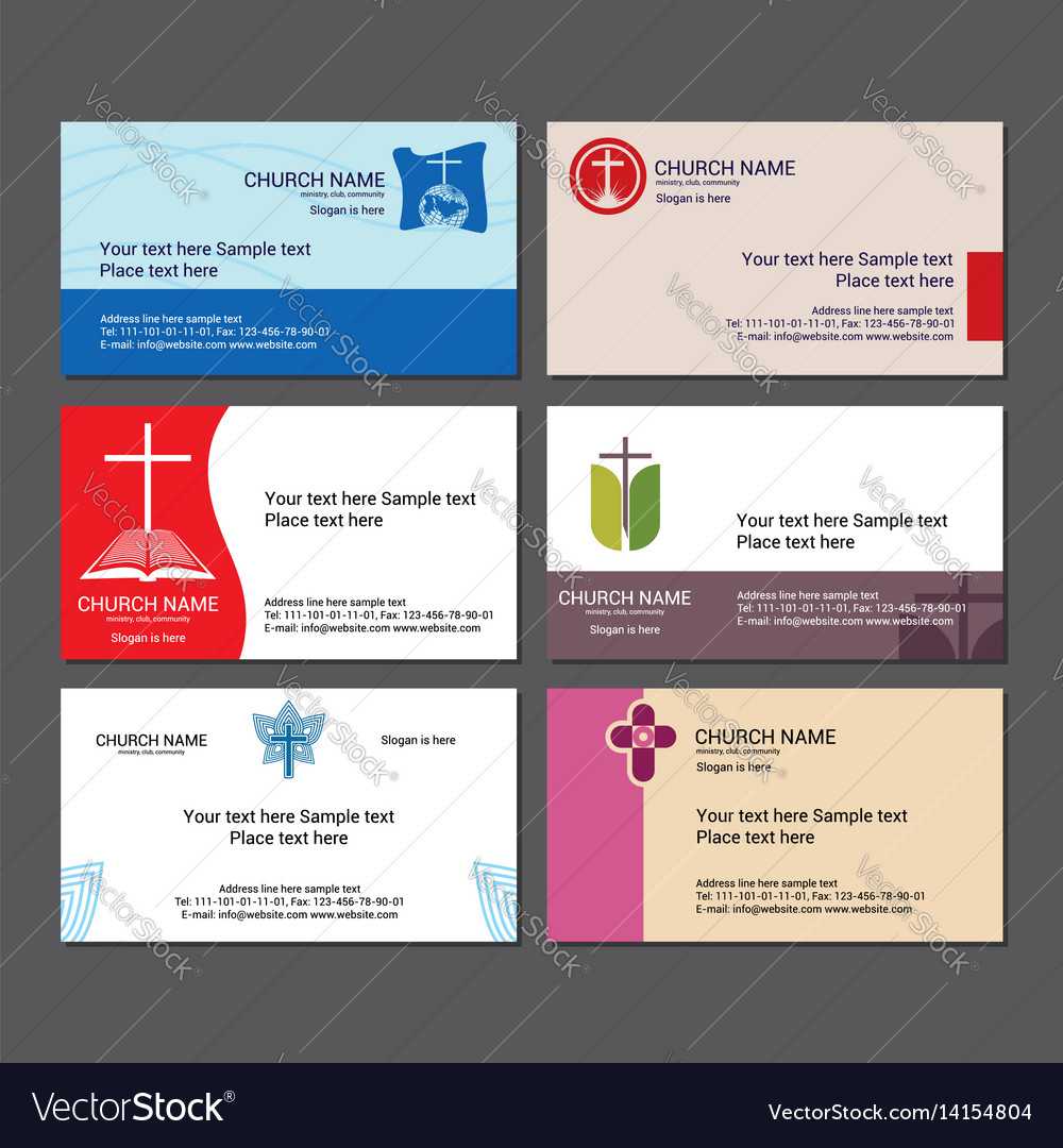 Set Christian Business Cards For The Church For Christian Business Cards Templates Free