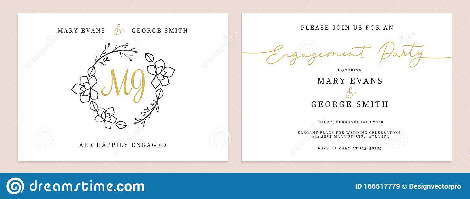 Set Of Wedding Invitation Cards Design Templates Stock Inside Celebrate It Templates Place Cards