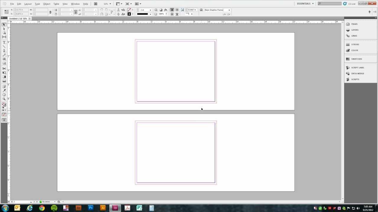 Setting Up A Trifold Brochure In Adobe Indesign (Cs5) With Regard To Adobe Indesign Tri Fold Brochure Template