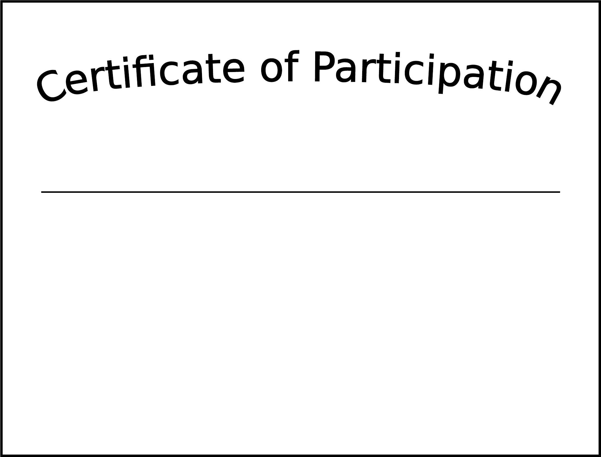 Simple Participation Certificate Template Free Download With Participation Certificate Templates Free Download